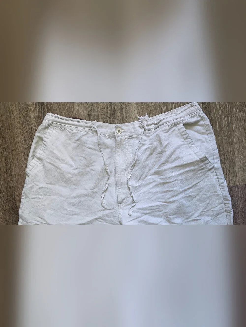 Men's Casual Drawstring Pants - Cream Cubavera XL